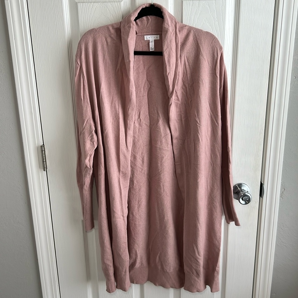 Leith Dusty Pink Long Sleeve Cardigan